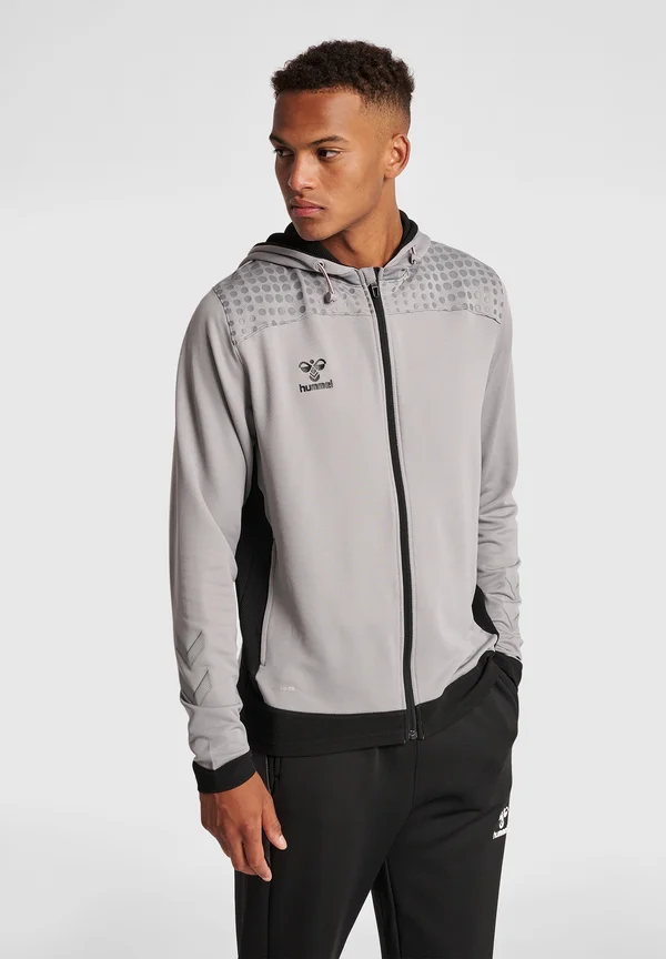 POLY  - Sweatjacke - grey melange