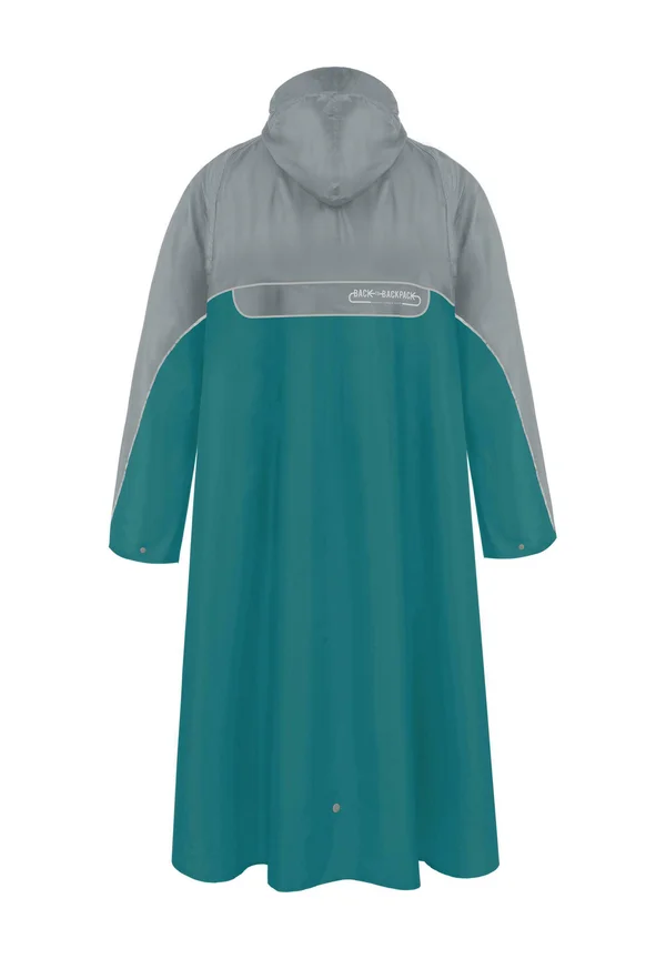 PONCHO - Parka - grau petrol