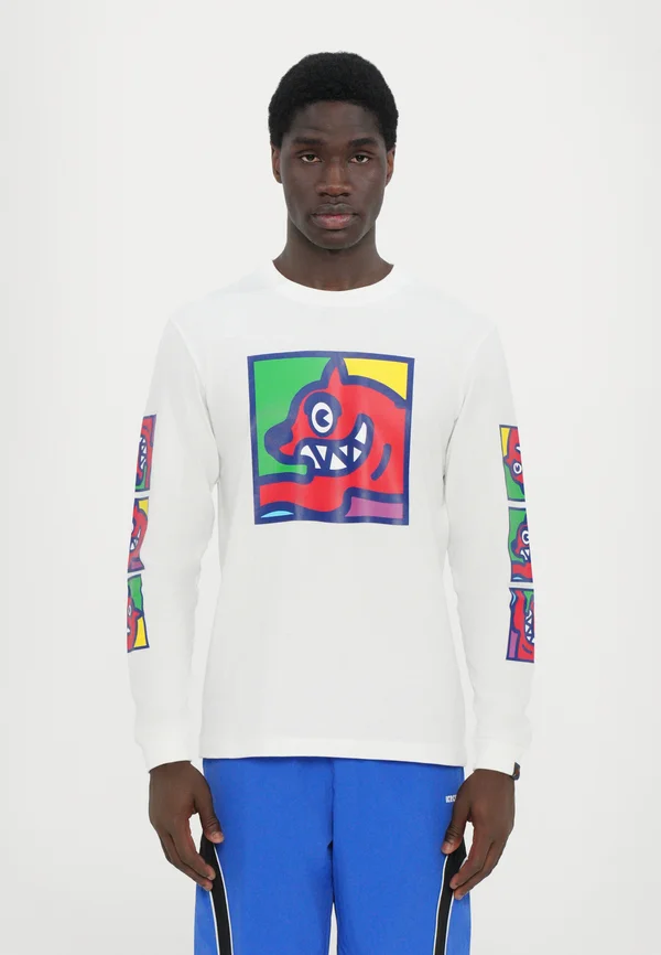 POP ART RUNNING DOG - Langarmshirt - white