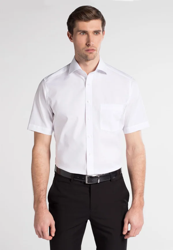 POPELINE KURZARMHEMD - MODERN FIT - Businesshemd - weiß