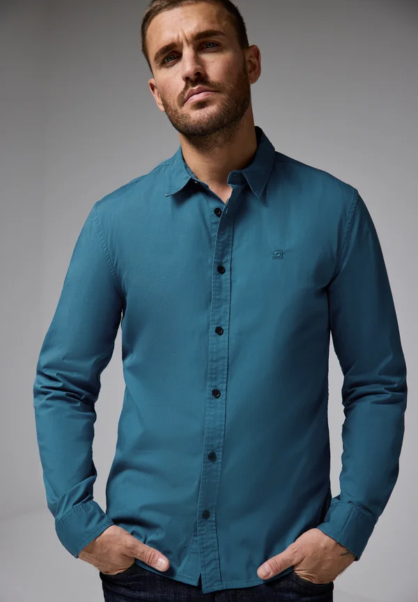 POPELINE STRETCH - Businesshemd - blau