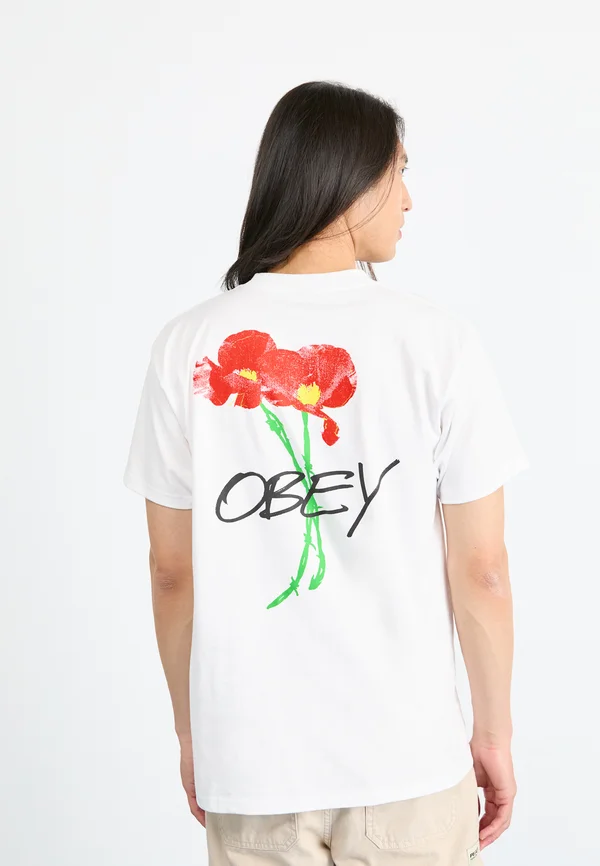 POPPIES - T-Shirt print - white