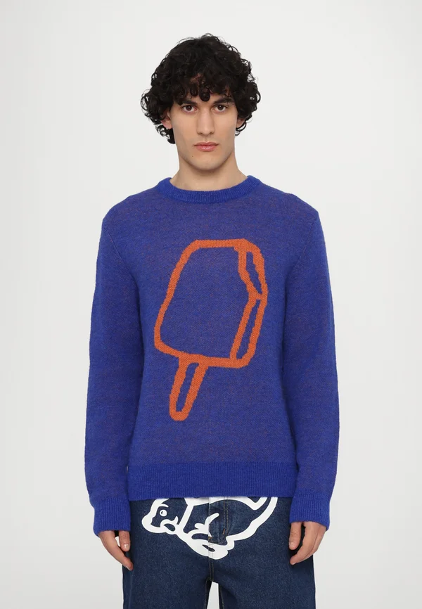POPSICLE CREW NECK - Strickpullover - blue