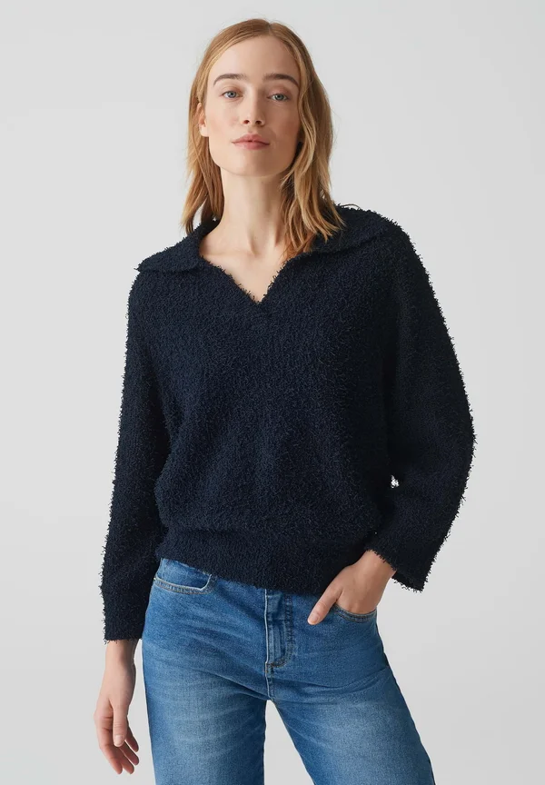 PORASI - Strickpullover - coal blue