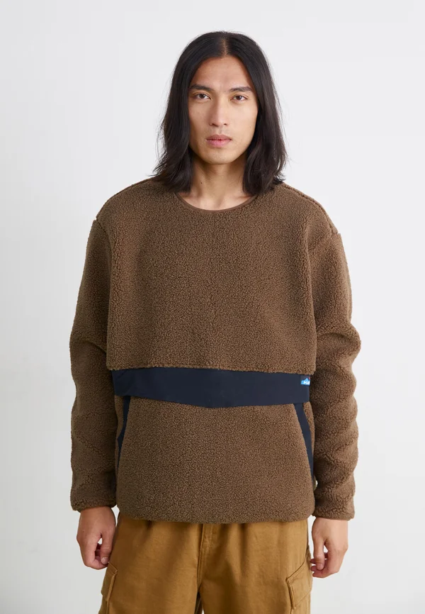 PORT  - Fleecepullover - walnut