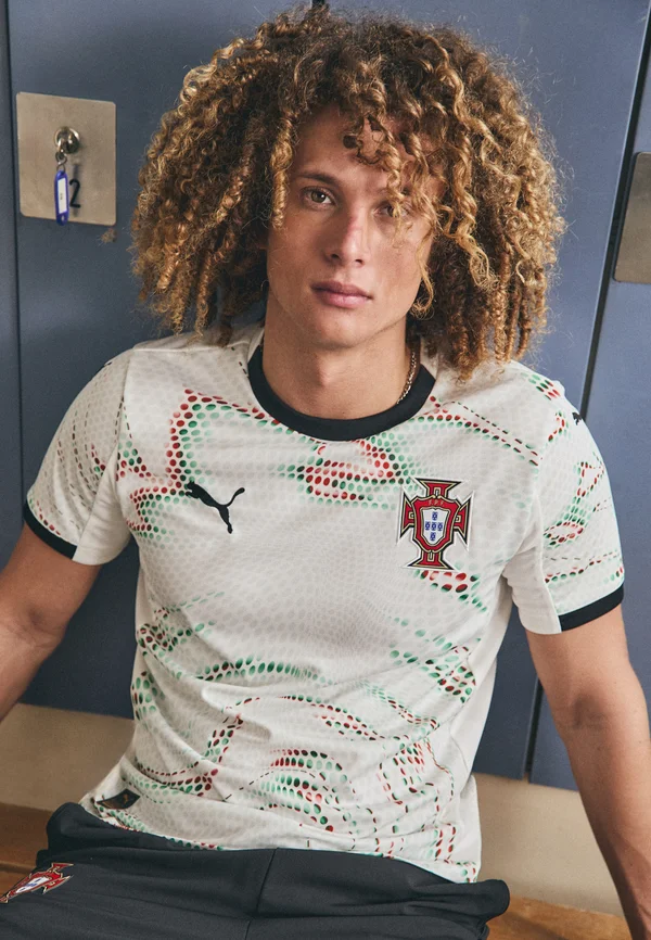 PORTUGAL 2025 AWAY - T-Shirt print - white/black