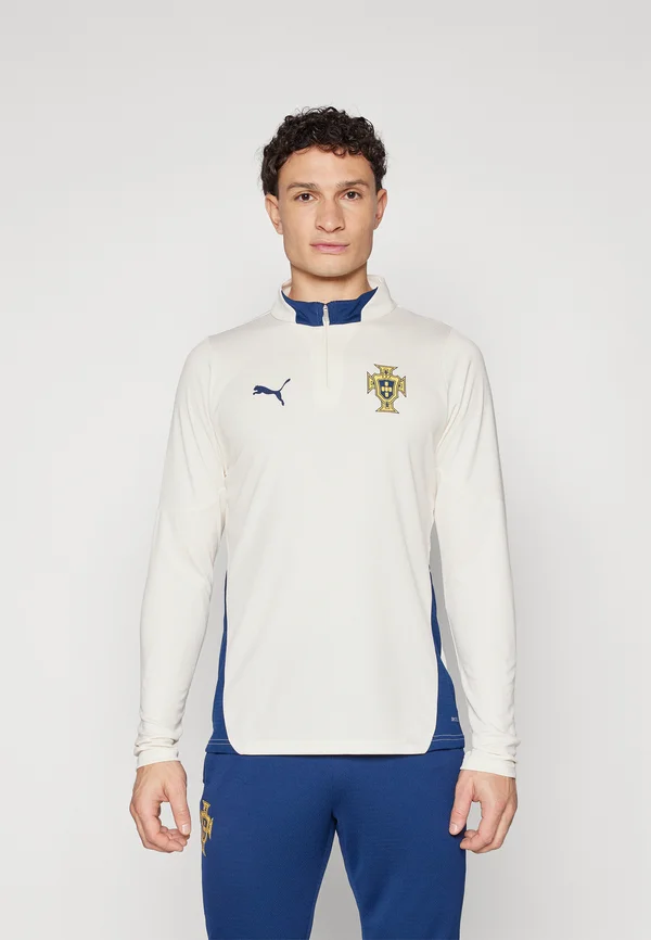 PORTUGAL FPF TRAINING 1/4 ZIP TOP - Nationalmannschaft - sugared almond/persian blue