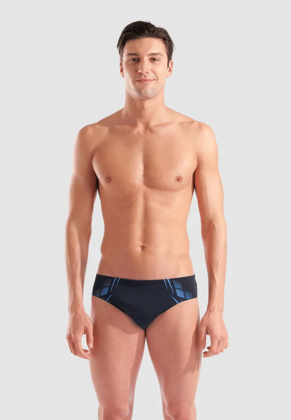 POSEIDONIA - Badehose Slip - black-turquoise