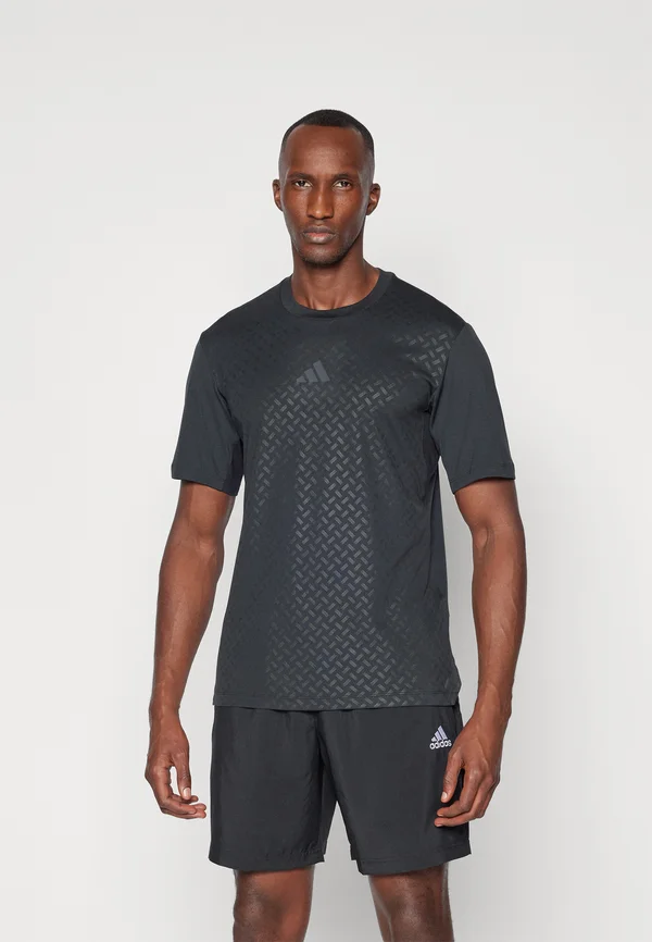 POWER 3-STRIPES - Sport T-Shirt - black