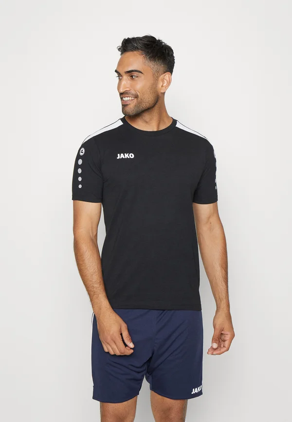 POWER - Sport T-Shirt - schwarz/weiss