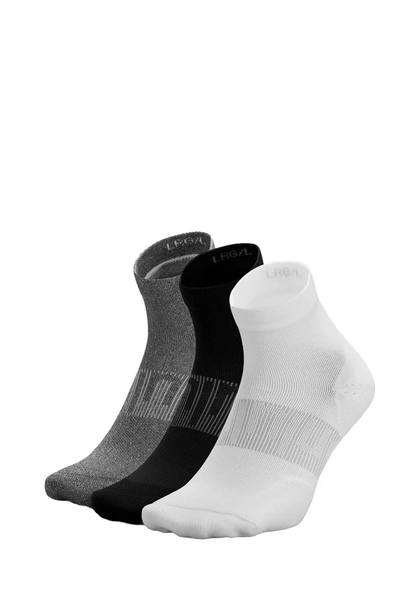 POWER STRIDE ANKLE 3 PACK - Sportsocken - white heather grey black