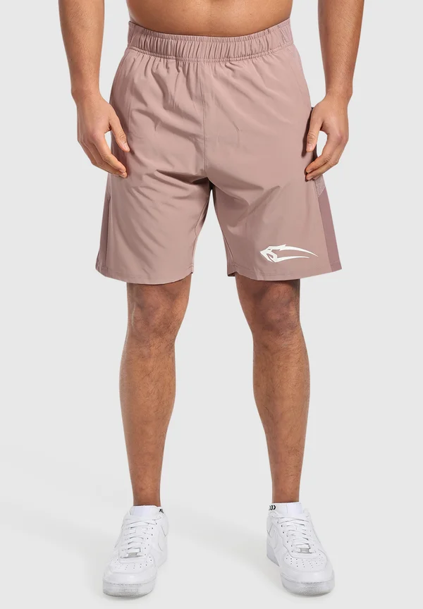 POWERFIT TRIPLE - Kurze Sporthose - taupe