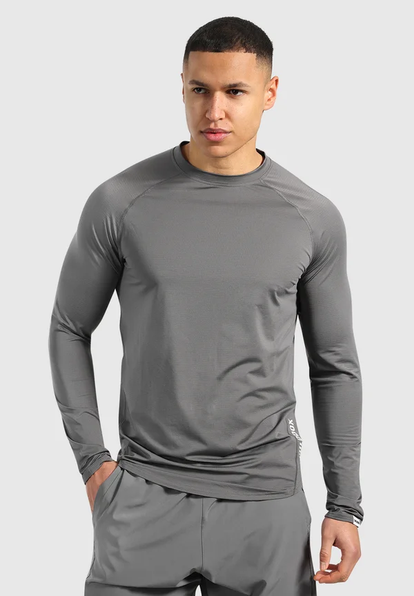POWERFIT TRIPLE - Langarmshirt - anthrazit