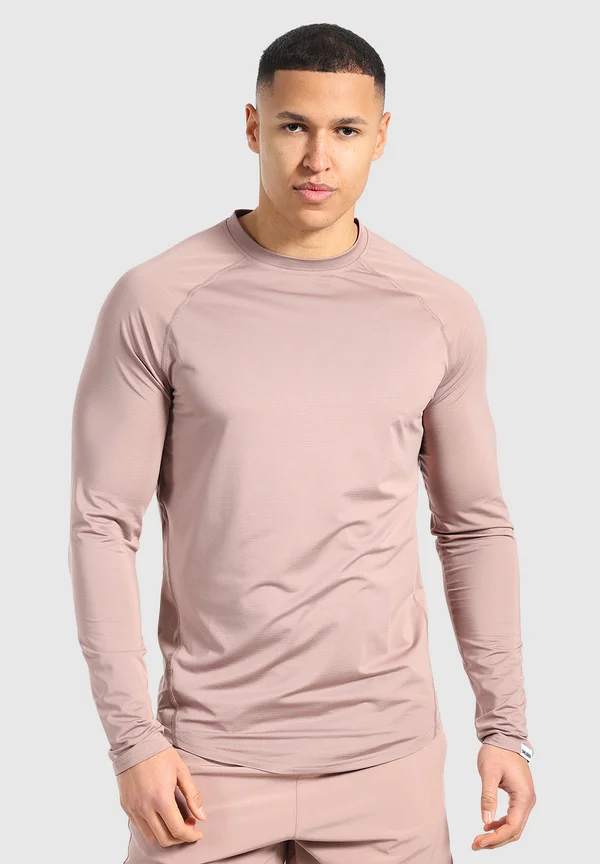 POWERFIT TRIPLE - Langarmshirt - taupe