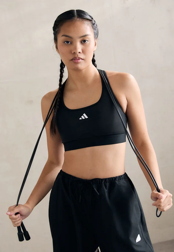 POWERREACT BRA - Sport-BH mit mittlerer Stützkraft - black