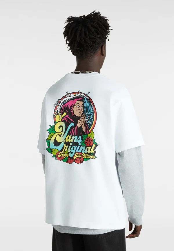 PRAY FOR WAVES - T-Shirt print - white
