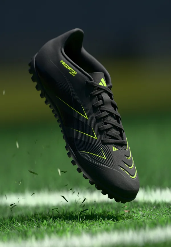 PREDATOR CLUB TURF FOOTBALL BOOTS - Rasen-Fußballschuhe - core black/carbon/lucid lemon