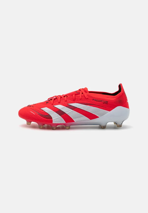 PREDATOR ELITE ARTIFICIAL GRASS - Fußballschuh Nocken - lucid red/cloud white/core black