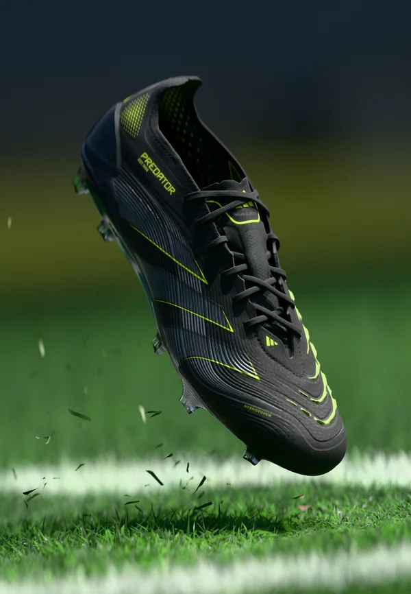 PREDATOR ELITE FIRM GROUND FOOTBALL BOOTS - Fußballschuhe für festen Untergrund - core black/carbon/lucid lemon