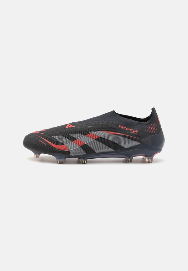 PREDATOR ELITE FIRM GROUND - Fußballschuh Nocken - core black/grey four/lucid red