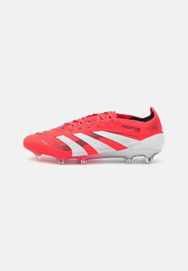 PREDATOR ELITE FIRM GROUND - Fußballschuh Nocken - lucid red/footwear white/core black