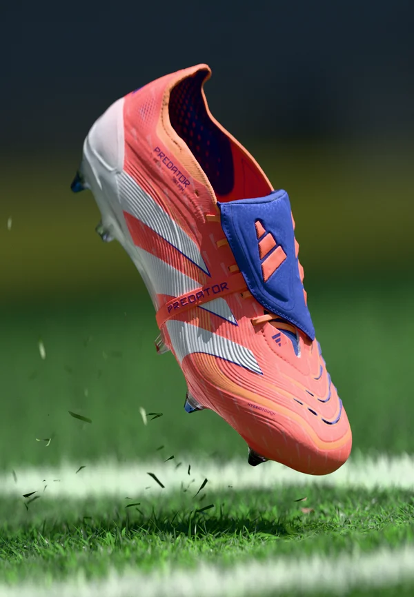 PREDATOR ELITE FOLD-OVER TONGUE SOFT GROUND FOOTBALL BOOTS - Fußballschuhe für festen Untergrund - signal coral/footwear white/beam orange