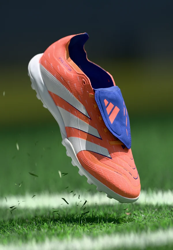 PREDATOR LEAGUE FOLD-OVER TONGUE TURF FOOTBALL BOOTS - Rasen-Fußballschuhe - signal coral/footwear white/beam orange