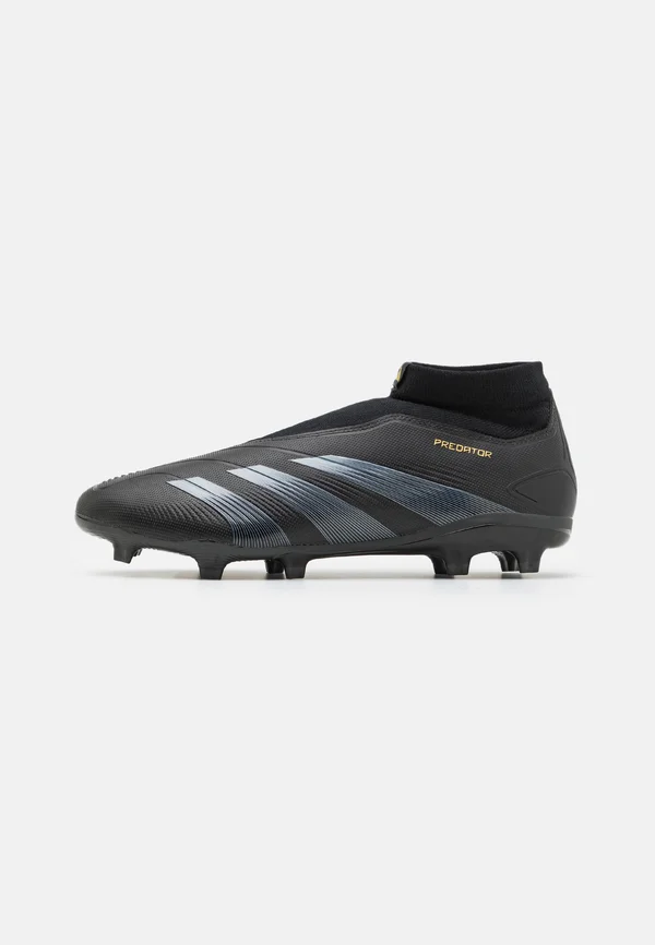 PREDATOR LEAGUE LACELESS FG - Fußballschuh Nocken - core black/carbon/gold metallic