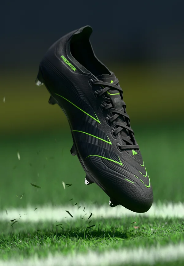 PREDATOR LEAGUE SOFT GROUND FOOTBALL BOOTS - Fußballschuhe für weichen Untergrund - core black/carbon/lucid lemon