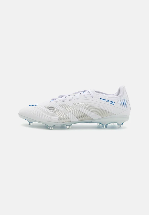 PREDATOR PRO FIRM GROUND - Fußballschuh Nocken - cloud white/silver metallic/bright royal