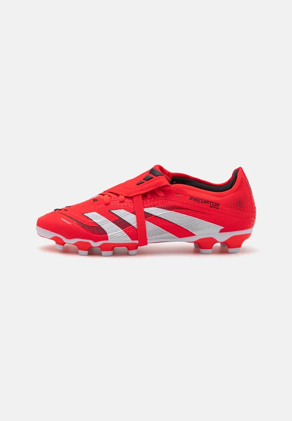PREDATOR PRO FOLD-OVER TONGUE FIRM/MULTI-GROUND - Fußballschuh Nocken - lucid red/footwear white/core black