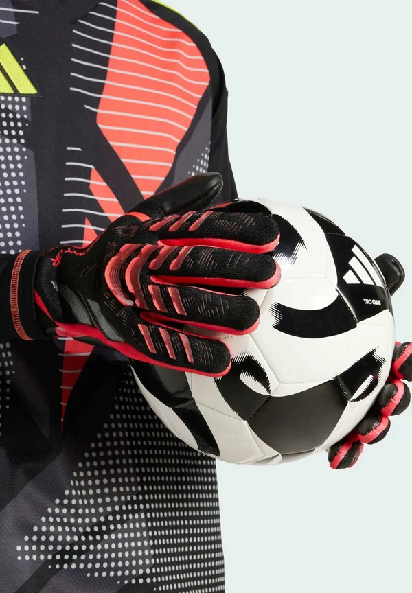 PREDATOR PRO GOALKEEPER - Fingerhandschuh - black black lucid red