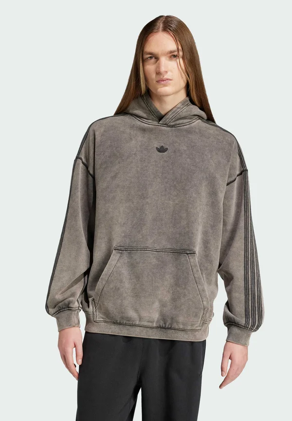 PREMIUM ESSENTIALS RETRO WASHED - Kapuzenpullover - black