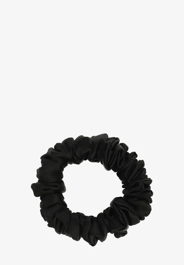 PREMIUM SILK SCRUNCHIE 100% SILK + ION - Haar-Styling-Accessoires - black