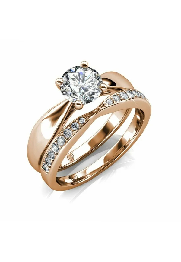 PRESTIGE  - Ring - couleur or rose / cristal