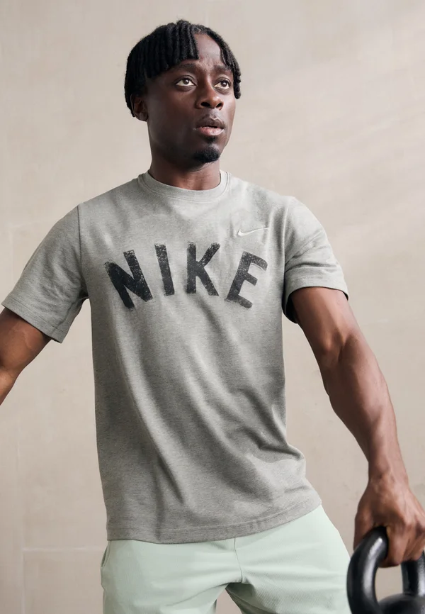PRIMARY TOP - Sport T-Shirt - dark stucco/khaki/heather