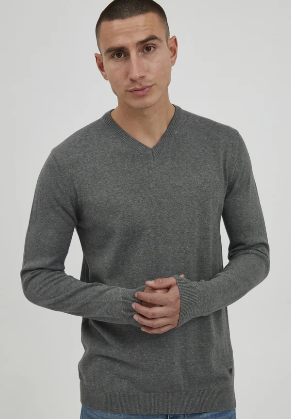 PRINGMAR - Strickpullover - gray melange