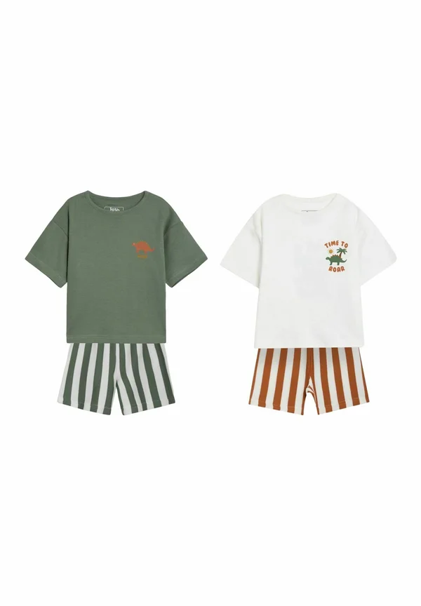 PRINT 2 PACK SET - Nachtwäsche Set - stone