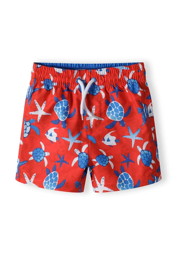 PRINT AND ELASTIC WAIST - Badeshorts - red blue white