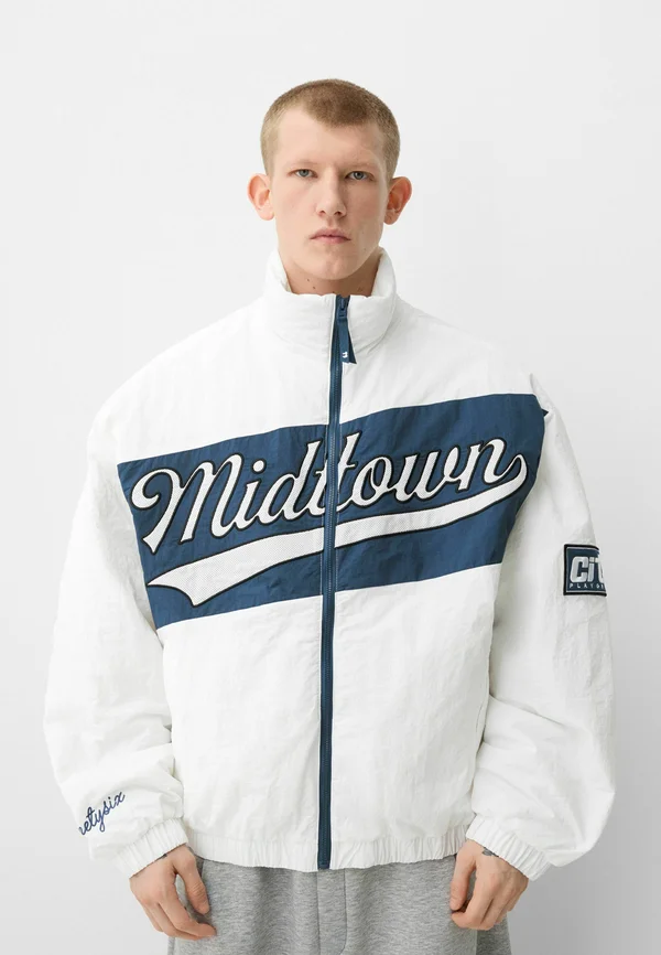PRINTED - PUFFER - Winterjacke - white