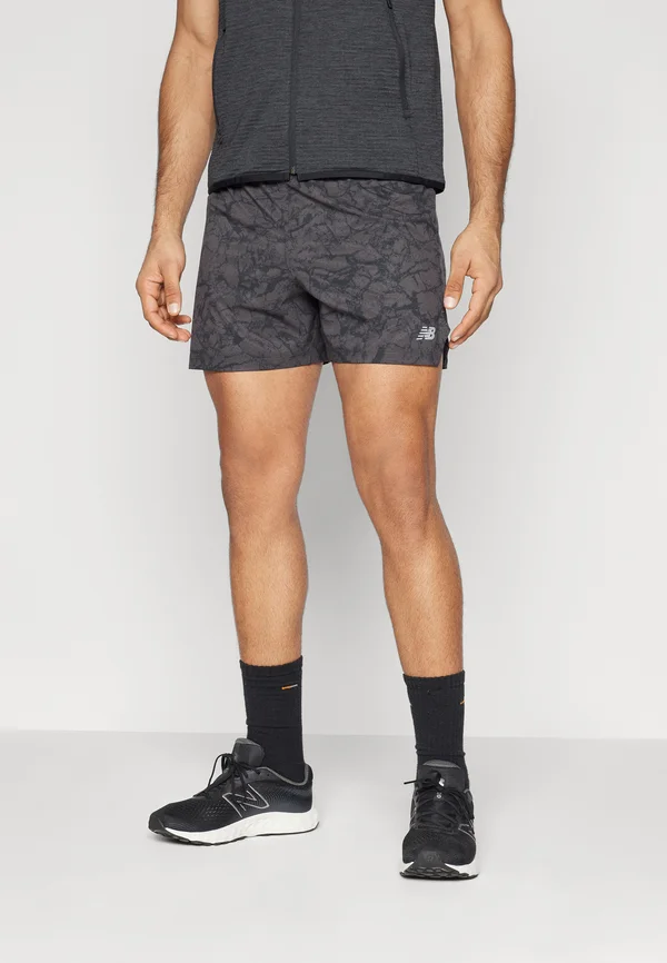 PRINTED SHORT - Kurze Sporthose - black