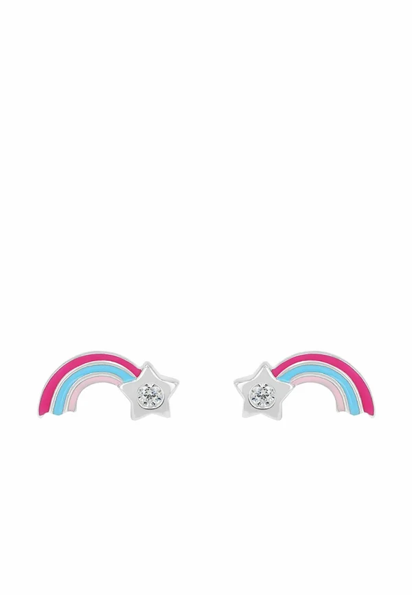 PRINZESSIN LILLIFEE ZIRKONIA SYNTH STERNSCHNUPPE - Ohrringe - silberfarben