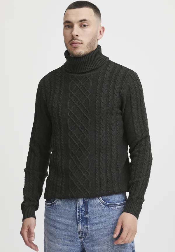 PRJAMELIO - Strickpullover - dark grey melange