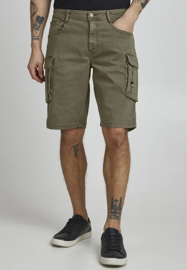 PRLIJAN - Jeans Shorts - olive night