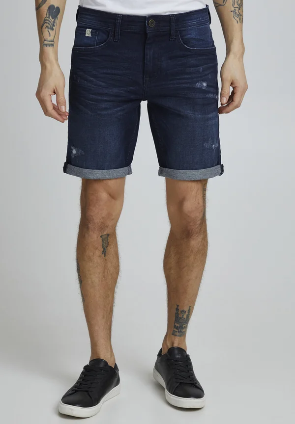 PRNARVIK - Jeans Shorts - denim dark blue