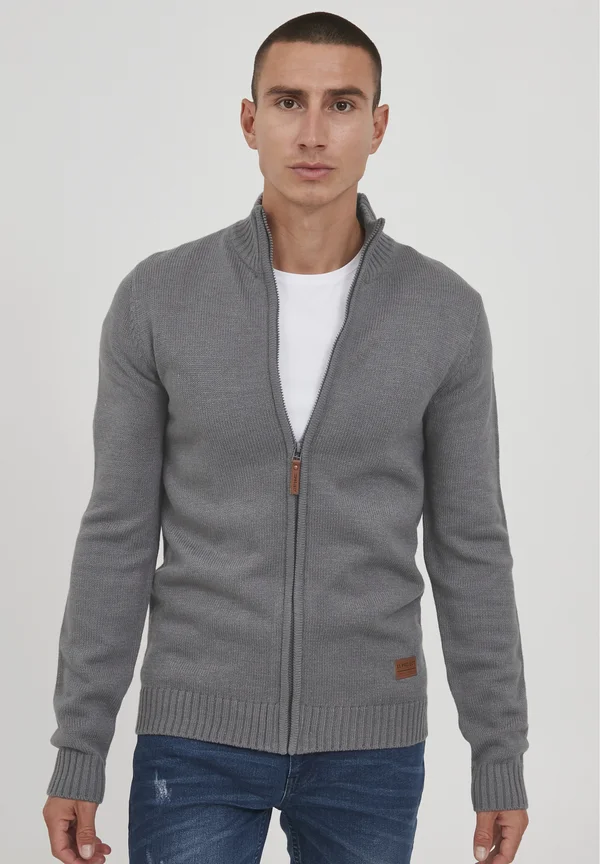 PRNOLDI - Strickjacke - gray melange