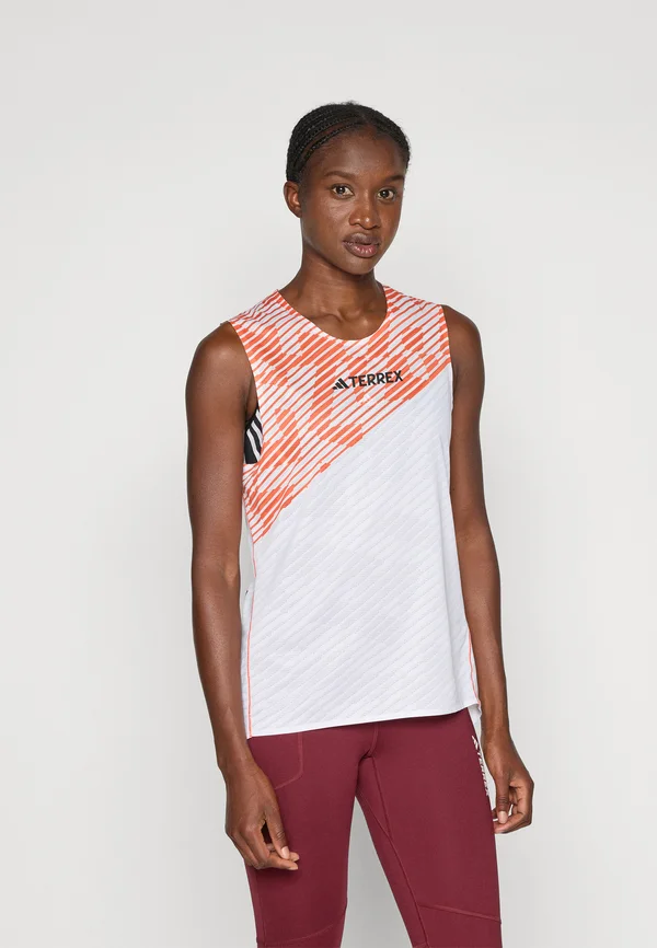 PRO TANK - Top - white/semi impact orange