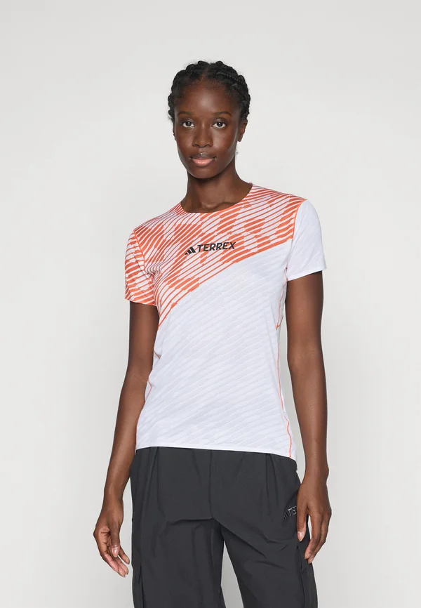 PRO TEE - T-Shirt print - white/semi impact orange