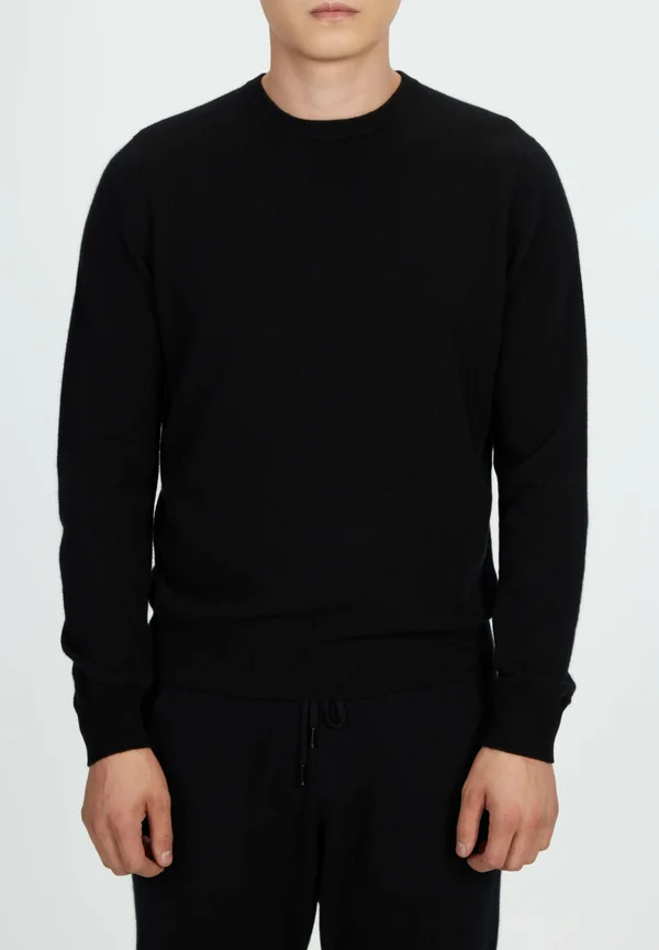 PRODUKTE R-AUSSCHNITT - Strickpullover - black