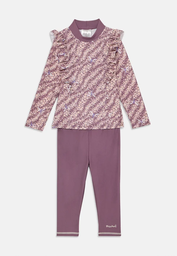PROTECTION FLOWERS SET - Tights - lilac